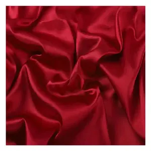 Recycled Polyester RPET Stretch Twist Satin Fabric for Lady Dress