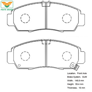 Iso9001 Chamfered Swift <strong>Brake</strong> <strong>Pads</strong> 45022-S7A-N00 <strong>Ferodo</strong> Fdb1669 for Acura Tl (Uc_ 2003-2012 Tsx (Cl_ 2003-2008
