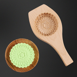 Juego de moldes de madera para pasteles de luna, 10 Uds., reutilizables para hornear, herramientas de repostería, uso doméstico - Product Image 2