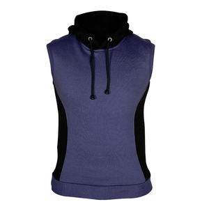 Veste Gilet Personnalisé Hiver Excellent Sans Manches Hommes Bouffant Amovible À Capuche Chaud Plus La Taille - Product Image 4