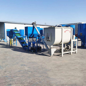 Ligne de production de granulés d'aliments pour animaux combinée 60-1000 kg/h avec moulin à granulés à matrice plate, machine de traitement d'aliments pour poulets à 2 rouleaux, broyeur, mélangeur et convoyeur - Product Image 4
