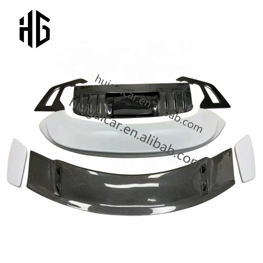 Chinese auto spare parts suppliers 992 GT3 Rear Spoiler Lips For Porsche Carrera 911 992 Upgrade to GT3 Car Wings