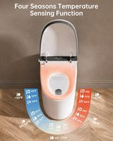 Moderne Smart-Toilette Neues Design Wasserklosett Fernbedienung Einteiliges Elektrisches Bidet Intelligente Toilette für Premium-Villen