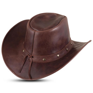 Sombreros de Vaquero de Cuero de Estilo Único, Sombrero de Vaquero de Primera Calidad, Nuevo, Unisex, Fabricante Profesional, Sombrero de Vaquero Clásico - Product Image 4