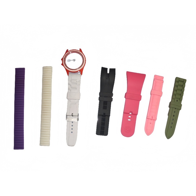 Custom 16 18 20 22 24MM Silicone Watch Strap Women Men Soft Silicone Waterproof Sport Soft  Replacement Wrist Watches Straps