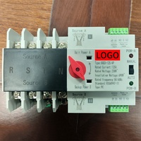 Contrôleur électrique ATS 4P sur rail DIN 125A, mini interrupteur de transfert automatique, interrupteur double alimentation