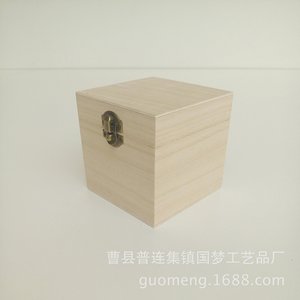 Caja de Almacenamiento de Madera Rectangular de 10 Pulgadas de Alto para Regalos, Manualidades, Embalaje General con Función de Grabado - Product Image 4