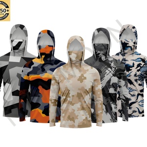 Chemise de pêche pour homme personnalisée par sublimation, protection solaire UPF 50+, respirante, anti-UV, manches longues, séchage rapide, camouflage, combinaison de pêche - Product Image 4