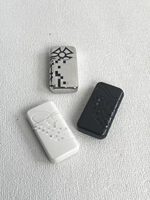 Pendentif rectangulaire style punk Grand Saturne, accessoires d'enroulement, design mat, ornement en métal
