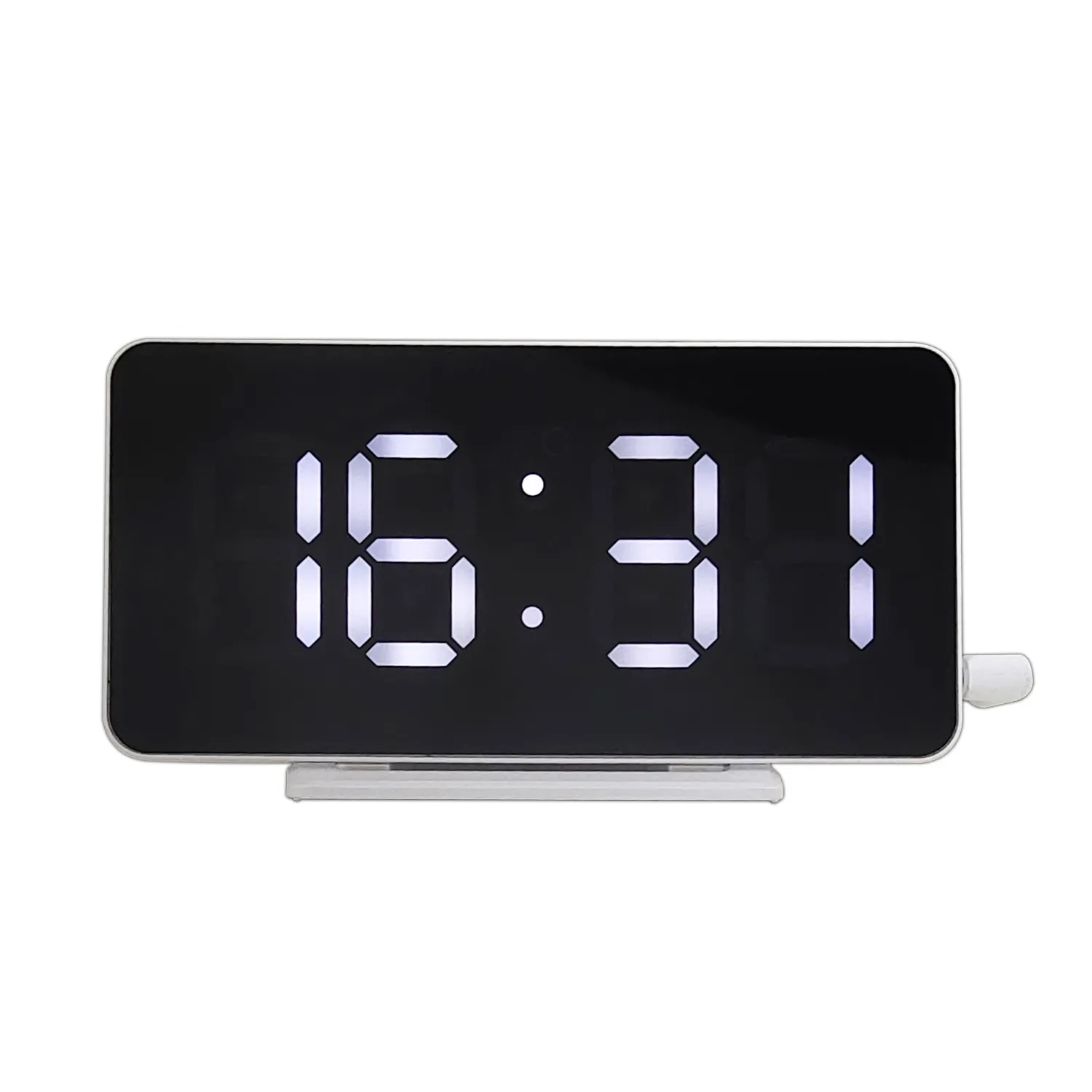 LED Digital Snooze Display Time Desk Table Mirror Clock Digital Power Style Electronic Alarm Clock