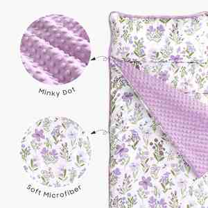 แผ่นรองนอนเด็กแบบม้วนเก็บได้ พร้อมหมอนถอดได้และผ้าห่มมิงค์ - Product Image 3