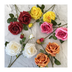 ดอกกุหลาบประดิษฐ์3ดอกจากโรงงาน<span class=keywords><strong>เหม</strong></span>่ยหยางเทียม - Product Image 2