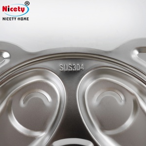 Venta caliente cinco divisor de acero inoxidable 304 bandeja de comida para <span class=keywords><strong>ni</strong></span>ños - Product Image 3