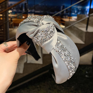 إكسسوارات الشعر الأزياء الفاخرة الباروك النساء بلينغ الراين حزب الملونة رباطات - Product Image 3