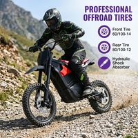 Moto tout-terrain haute vitesse SHANSU Q2, batterie 48V 20.8Ah, moto électrique tout-terrain, amortisseur hydraulique