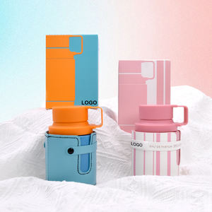 Eau de Parfum Pastel <span class=keywords><strong>Pop</strong></span> : Flacons colorés et rayés avec un design de parfum ludique et portable - Product Image 1