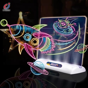 Chengji planche à dessin fluorescente jouet éducatif stylo coloré peinture graffiti jeu <span class=keywords><strong>espace</strong></span> 3d tapis magique éclairer tapis de dessin - Product Image 3