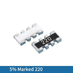 Résistance réseau <span class=keywords><strong>SMD</strong></span> 1206 (0603*4), 5%, 100R, 22R, 47R, 510R, 4K7, 10K - Product Image 3