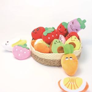 Juguete de Peluche para Perro, Juguetes Chirriantes para Perro, Peluche de Pizza, Hamburguesa, Filete, Helado y Papas Fritas - Product Image 4