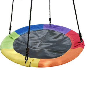 <span class=keywords><strong>Altalena</strong></span> a Disco per Bambini da Esterno, Pieghevole, <span class=keywords><strong>in</strong></span> <span class=keywords><strong>Tessuto</strong></span> Oxford, <span class=keywords><strong>Altalena</strong></span> Rotonda da Giardino per Bambini - Product Image 2