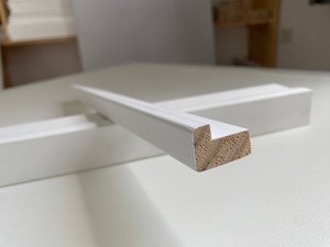 <span class=keywords><strong>2025</strong></span> phong cách mới trắng gesso tráng cửa gỗ thông khung jamb với khắc dòng trang trí đúc cho khách sạn & Bệnh viện cửa tường - Product Image 2