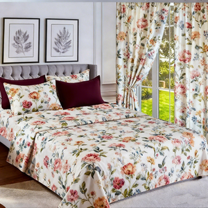 Giường 8 mảnh trong Bộ Túi-Bộ tấm 6 mảnh với 2 rèm cửa Thiết kế in hiện đại chất lượng 100% Polyester - Product Image 4