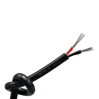 200 ℃   Fil en silicone haute température AWG 8-22, câble flexible recouvert de tissu en silicone et cuivre étamé pour usage automobile et industriel