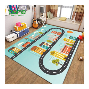 Benyi Thảm Chất Lượng Cao Tùy Chỉnh In An Toàn Không Độc Hại Trẻ Em Chơi Mat Khu Vực Bản Đồ In Mềm Chơi Mat Chơi Game Chơi Thảm Cho Bé - Product Image 1
