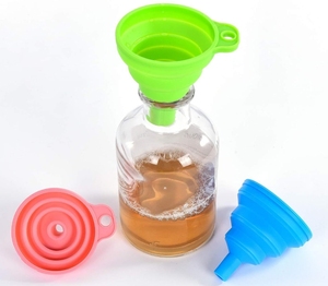 Collapsible Foldable Silicone Gel Funnel-Kitchen Cooking Utensil Promotional Novelty <b>Gift</b> with Customized Color <b>Creative</b> Design - Product Image 1