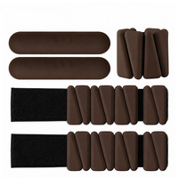 Ensemble de poids en silicone pour chevilles et poignets, antidérapants, portables, poids de main segmentés, haltères flexibles, pour barre, yoga, pilates, logo personnalisé, OEM