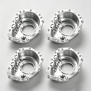 Boîtier de cloche de transmission manuelle et boîtier d'embrayage usinés CNC, couvercle d'extrémité de réducteur EV, composants en aluminium CNC sur mesure - Product Image 3