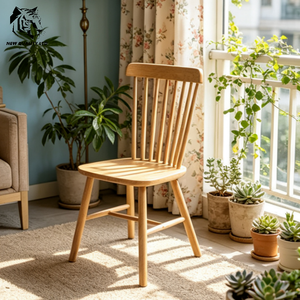 Silla de bar ecológica de madera, nueva moda, muebles de comedor, precio económico, venta al por mayor de fábrica, MOQ bajo, personalizable. - Product Image 4