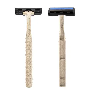 For Shaving Environmentally Eco-friendly Material Biodegradable Disposable Razor For Hotel Shaving Razor