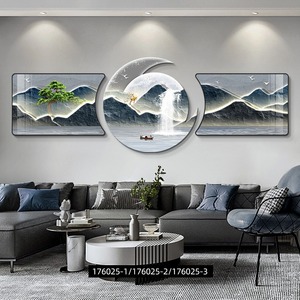 Dipinti in Vetro e Porcellana Astratti di Lusso <span class=keywords><strong>Moderni</strong></span> per <span class=keywords><strong>Soggiorno</strong></span>, Decorazioni Murali per Hotel e Casa - Product Image 3
