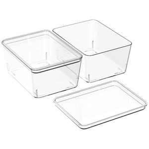 Custom Logo 1108 1800ML air Tight Reusable Stackable <b>Plastic</b> <b>Food</b> Storage <b>Container</b> Set - Product Image 1