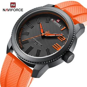 นาฬิกาข้อมือ NAVIFORCE 9202 แฟชั่นสำหรับผู้ชาย นาฬิกาหรู กันน้ำ สปอร์ต สายยาง ธุรกิจ ควอตซ์ ของขวัญสำหรับผู้ชาย - Product Image 1