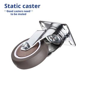 Ruote rotanti TPE Robot universali da 3 pollici da 2.5 pollici da 4 pollici puleggia muta in gomma morbida ruota da 2.5 pollici per Robot da 3 pollici da 4 pollici - Product Image 4