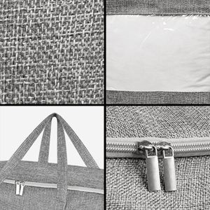 Sac de rangement Oxford grande capacité personnalisé avec fenêtre transparente, idéal pour couvertures, déménagement et literie (pour salon) - Product Image 4