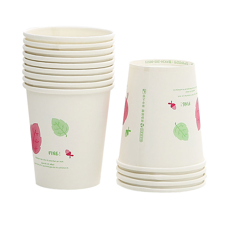Small White Packaging Paper Cup Bubble Tea Juice Coffee Paper Cups