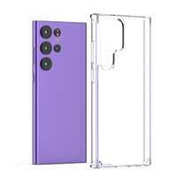 Pour Samsung Galaxy S25 S24 ULTRA PLUS S23 S22 S21 FE A14 5G A05 Core coque de téléphone Transparent clair acrylique TPU couverture de téléphone portable