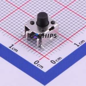 TS-1045-A6B3-D2 Tactile Switch SMD Switch Single Pole Single Throw Round Button 2.5N Horizontal Mount - Product Image 1