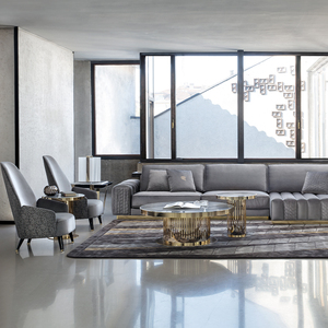 Luxury Living Room Furniture <strong>Round</strong> Marble Top <strong>Coffee</strong> <strong>Tables</strong>