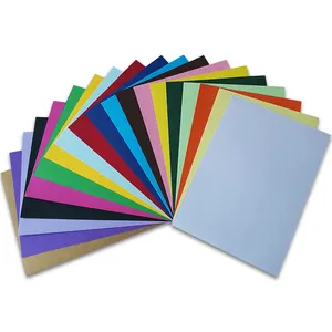 Çocuklar için renkli kraft el işi kağıdı DIY el sanatları 10 Sheets/çanta A4 inşaat kağıt sanat renkli kağıt tahtası