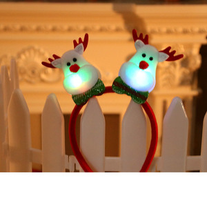 Diadema con Cuernos de Reno de Plástico con Luces LED, Novedad para Navidad, Halloween, Cumpleaños, Decoraciones y Regalos Festivos - Product Image 4