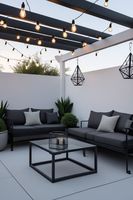 Postmodernes Umweltfreundliches Langlebiges Outdoor-Aluminium-Esszimmer-Set Vielseitige Erweiterbare Möbel für Innenhöfe und Freizeit