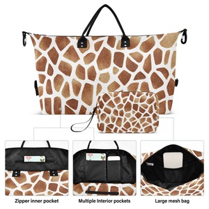 Juego de Bolsas de Viaje Acolchadas con Estampado de Leopardo, Bolsa de Viaje de Gran Capacidad, Bolsa Deportiva Portátil, Bolsa de Viaje para Equipaje - Product Image 2
