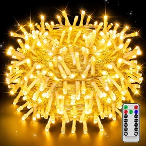 Guirlande lumineuse LED IP65 professionnelle en cuivre noir, blanc chaud, 10 mètres, pour décoration extérieure de Noël, résistante, avec détecteur de mouvement - Product Image 1