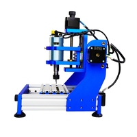 Assemblé pack rail carré bricolage mini CNC 1310 PRO 2 en 1 bureau pvc bougie cnc routeur Fraiseuse cnc Machine de découpe laser