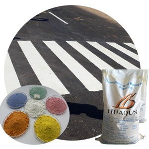 Peinture thermoplastique réfléchissante jaune et blanche pour marquage routier, application à chaud - Product Image 1