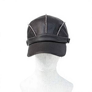 Gorra de Béisbol Unisex de Cuero, Ajustable, de 5 Paneles, con Correa Bordada, para Uso Diario al Aire Libre - Product Image 6
